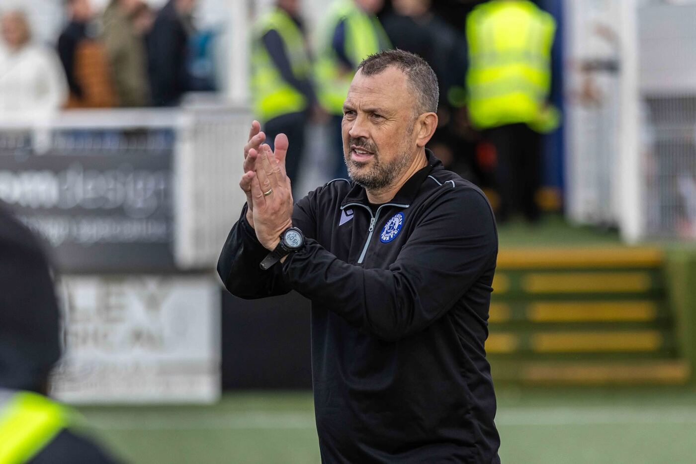 Danny Scopes on the touchline at Billericay Town